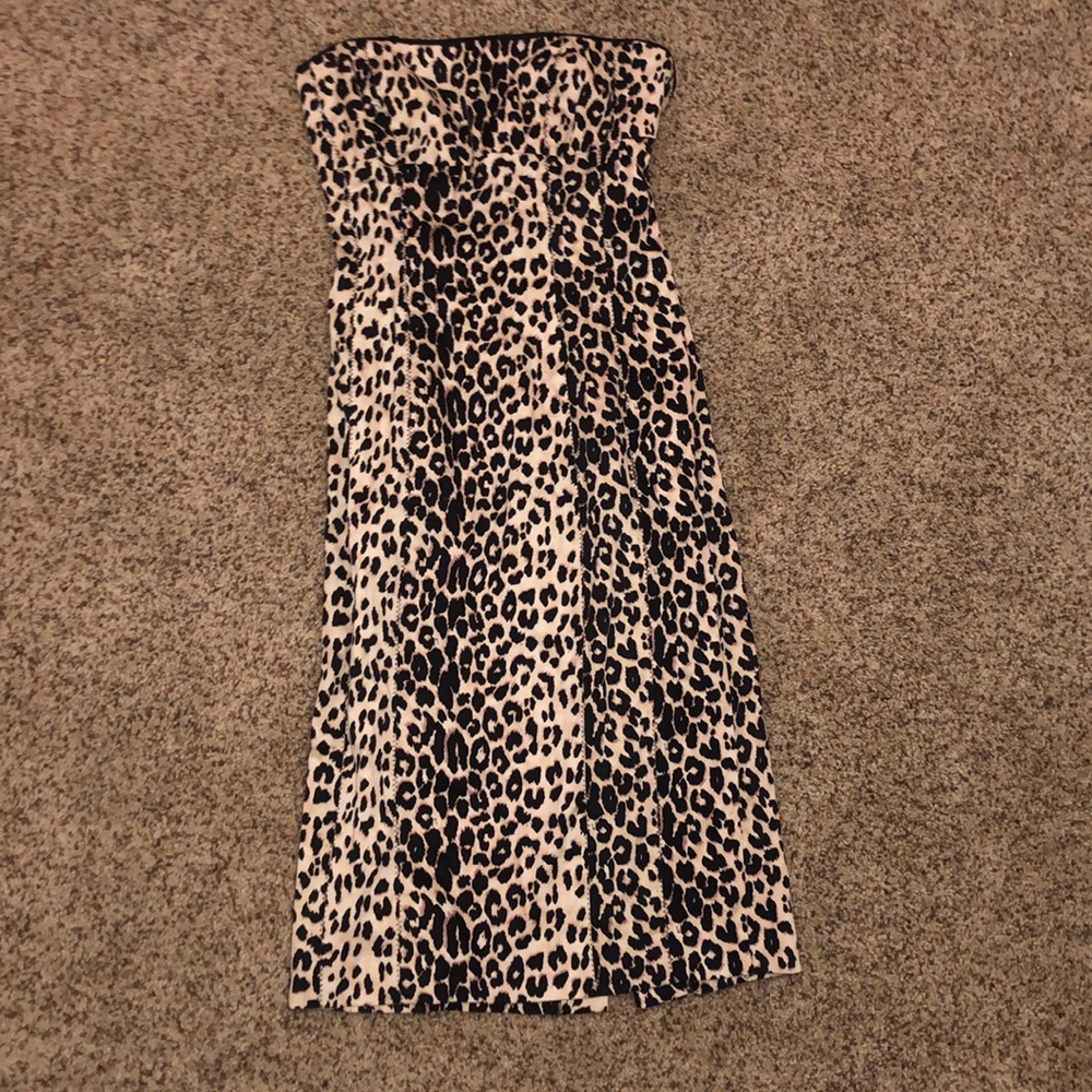 Bebe cheetah print dress!